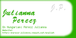 julianna perecz business card